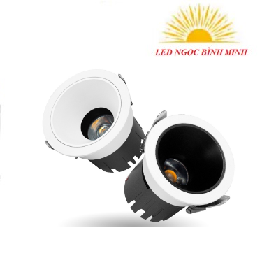 Đèn led âm trần chiếu rọi Zircon có viền