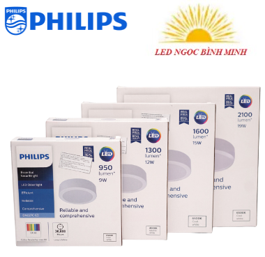 Bộ đèn LED tròn âm trần lắp nổi Philips DN027C G3